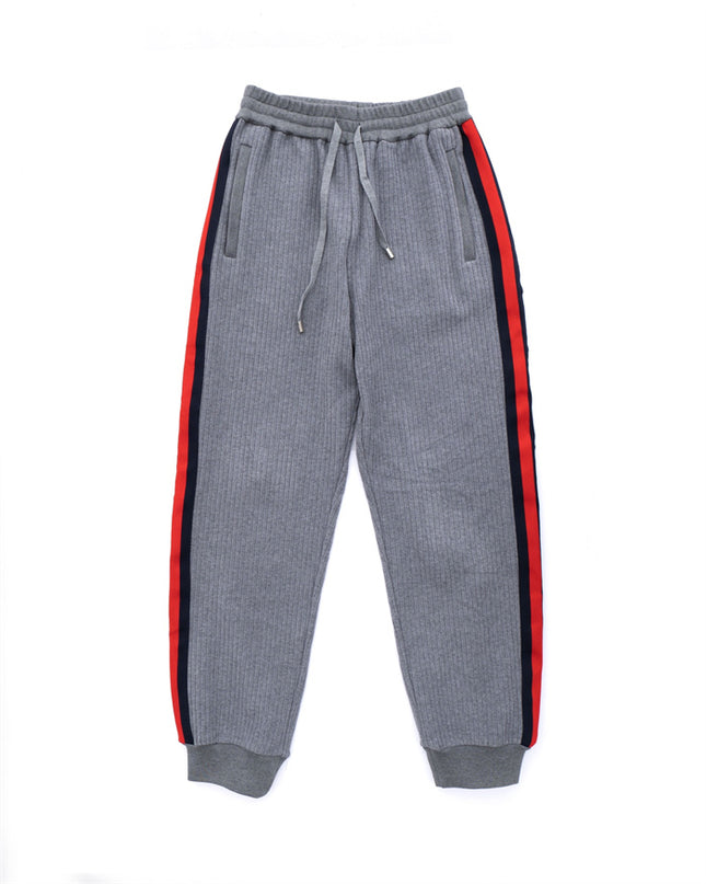 Gucci Web Stripe Ribbed Jogger Pants