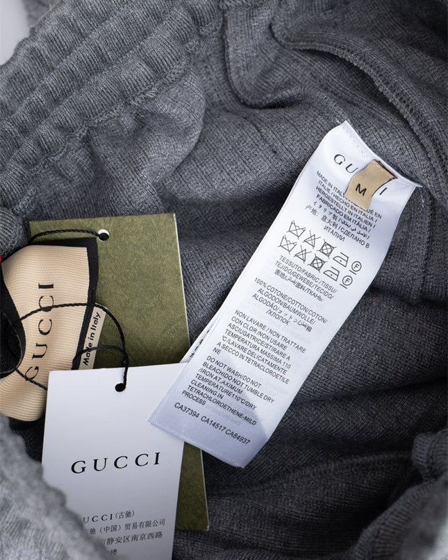 Gucci Web Stripe Ribbed Jogger Pants
