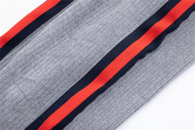 Gucci Web Stripe Ribbed Jogger Pants