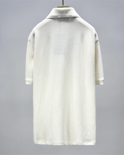Gucci Web‑Stripe Collar Cotton‑Piqué Polo Shirt