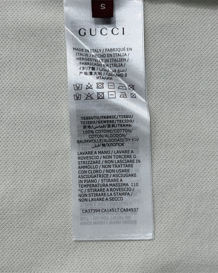 Gucci Web‑Stripe Collar Cotton‑Piqué Polo Shirt