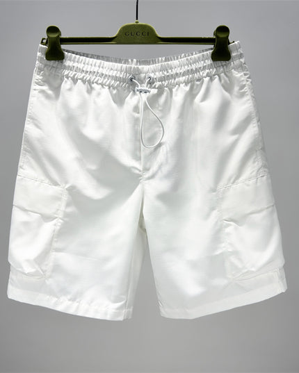 Gucci Web‑Stripe Logo Technical Cargo Shorts