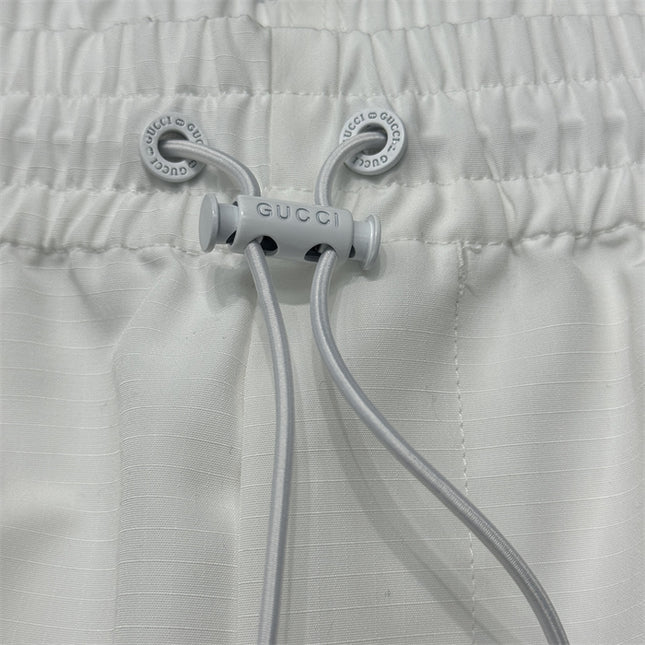 Gucci Web‑Stripe Logo Technical Cargo Shorts