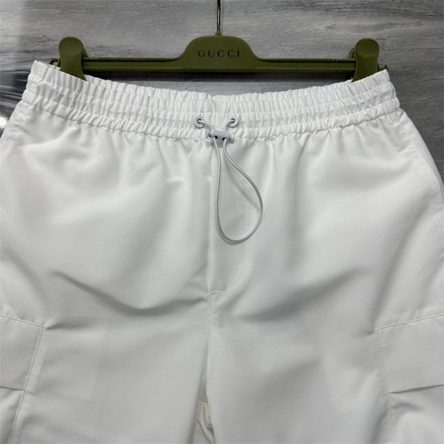 Gucci Web‑Stripe Logo Technical Cargo Shorts