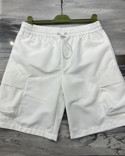 Gucci Web‑Stripe Logo Technical Cargo Shorts