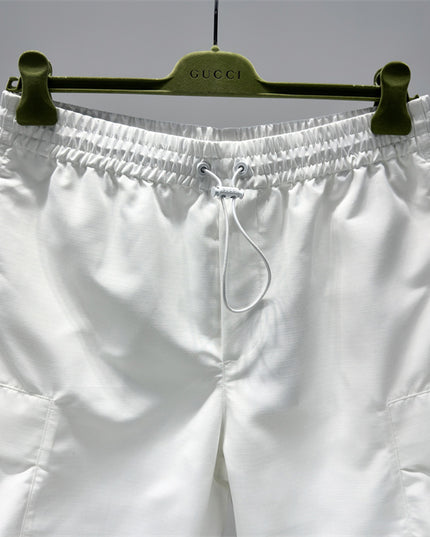Gucci Web‑Stripe Logo Technical Cargo Shorts