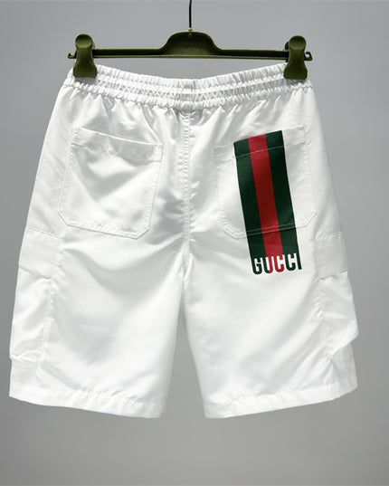 Gucci Web‑Stripe Logo Technical Cargo Shorts