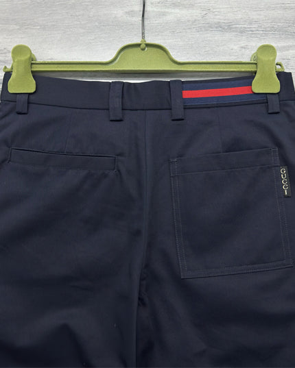 Gucci Web‑Stripe Pocket Cotton‑Twill Shorts