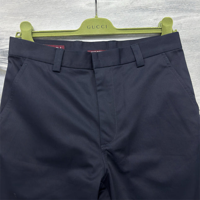 Gucci Web‑Stripe Pocket Cotton‑Twill Shorts