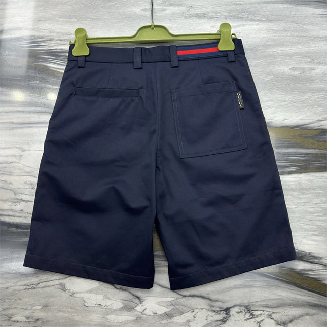 Gucci Web‑Stripe Pocket Cotton‑Twill Shorts