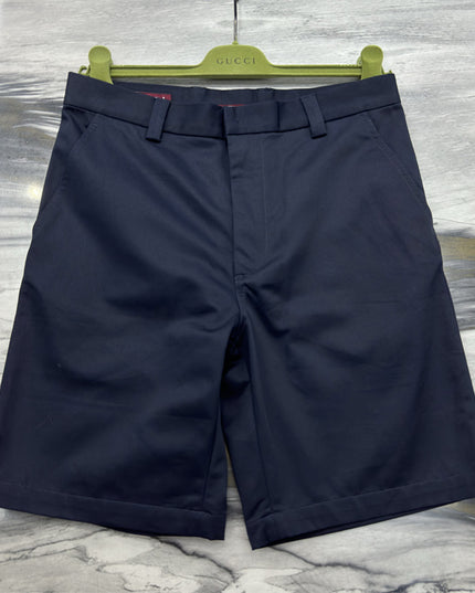 Gucci Web‑Stripe Pocket Cotton‑Twill Shorts