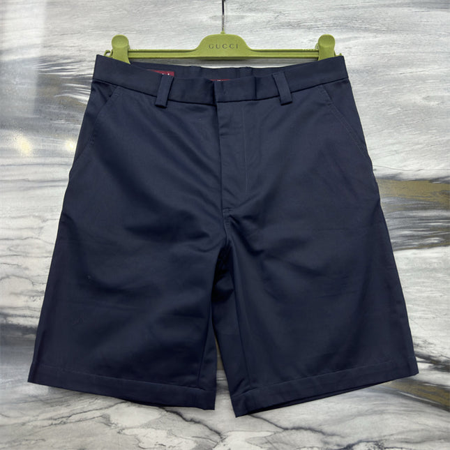 Gucci Web‑Stripe Pocket Cotton‑Twill Shorts