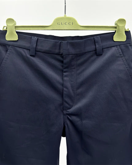 Gucci Web‑Stripe Pocket Cotton‑Twill Shorts