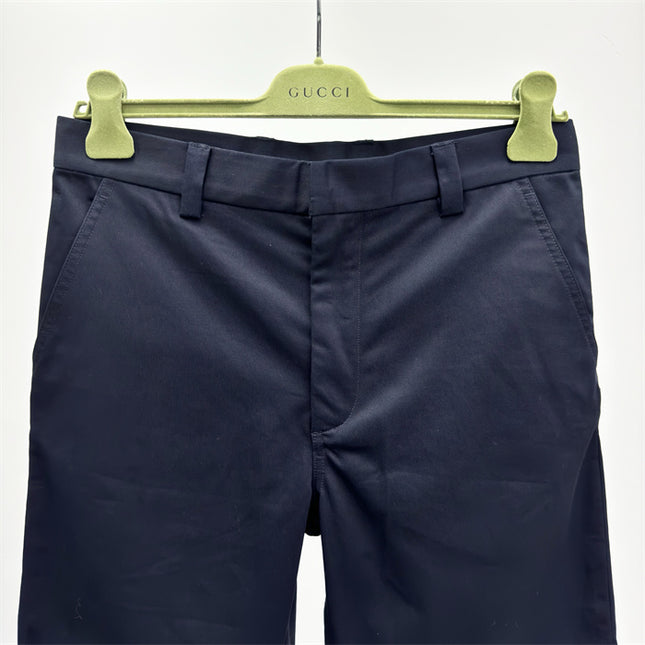 Gucci Web‑Stripe Pocket Cotton‑Twill Shorts