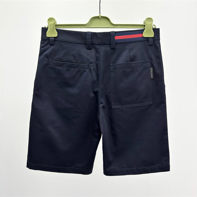 Gucci Web‑Stripe Pocket Cotton‑Twill Shorts
