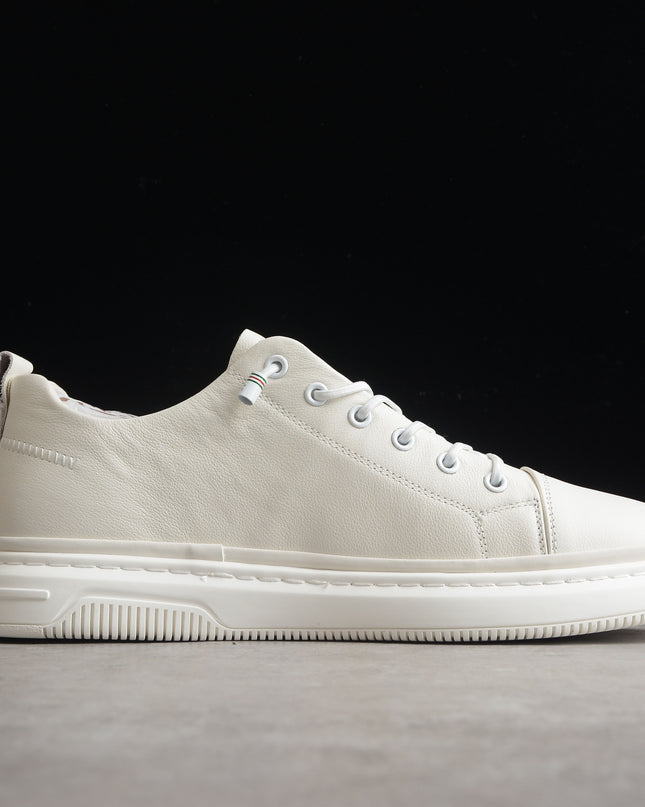 Gucci White Bee Embroidered Low-Top Sneaker