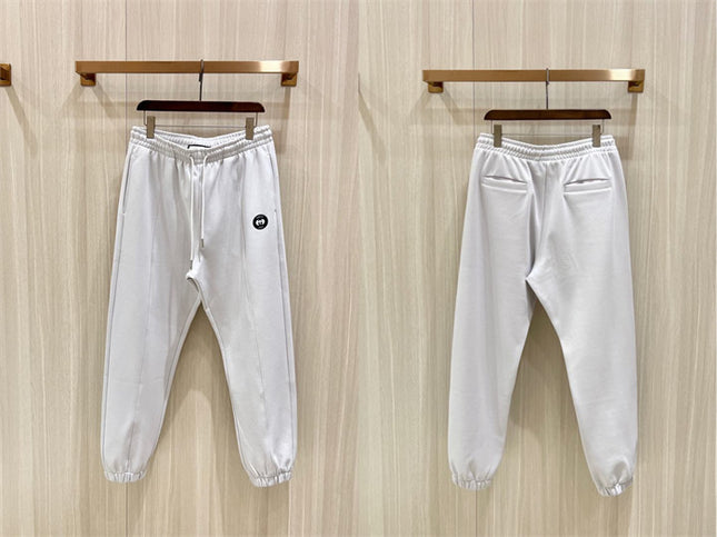 Gucci White Monogram Badge Joggers