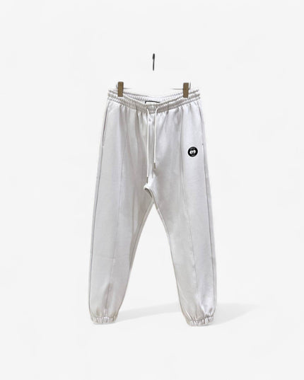 Gucci White Monogram Badge Joggers