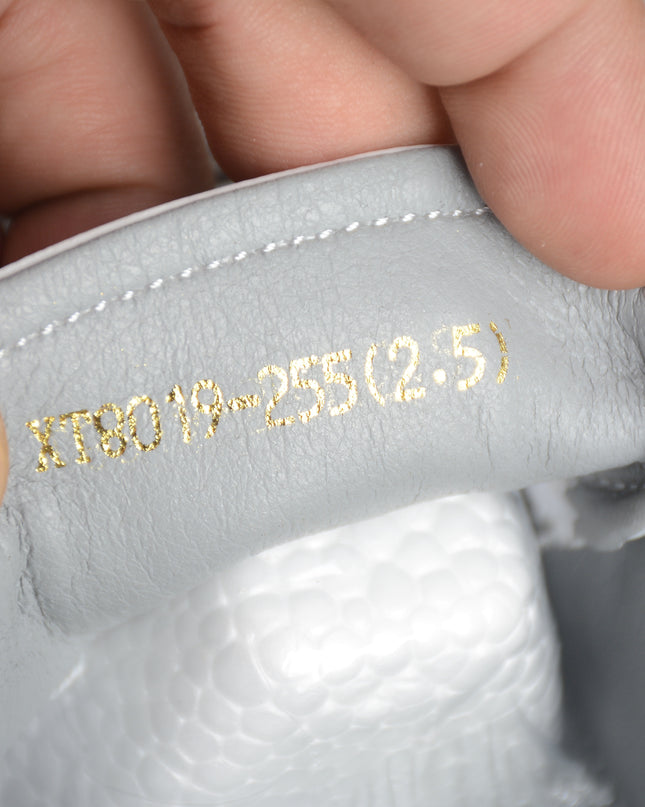 Gucci White Performance-Style Sneaker with Grey Trim