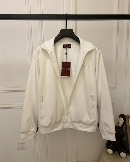 Gucci White Signature Track Jacket