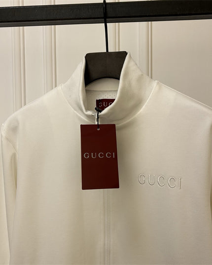 Gucci White Signature Track Jacket
