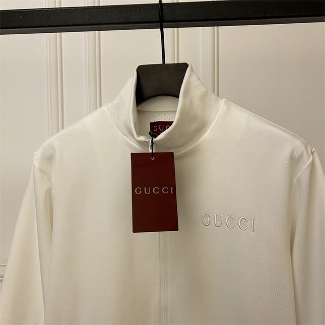 Gucci White Signature Track Jacket
