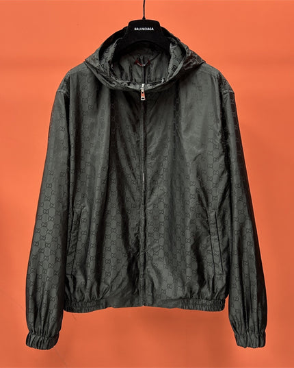 Gucci x Balenciaga Lightweight Windbreaker – Black GG Monogram