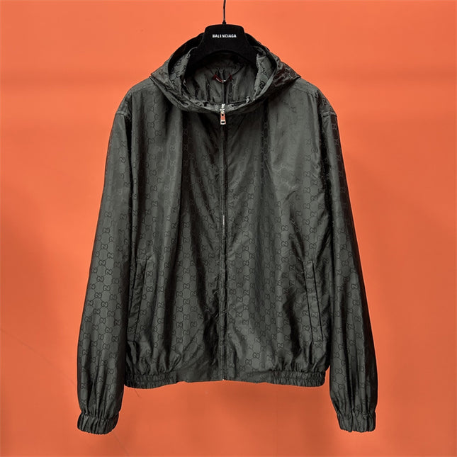 Gucci x Balenciaga Lightweight Windbreaker – Black GG Monogram