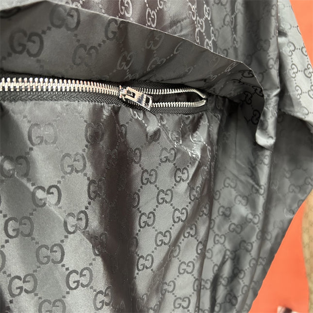 Gucci x Balenciaga Lightweight Windbreaker – Black GG Monogram