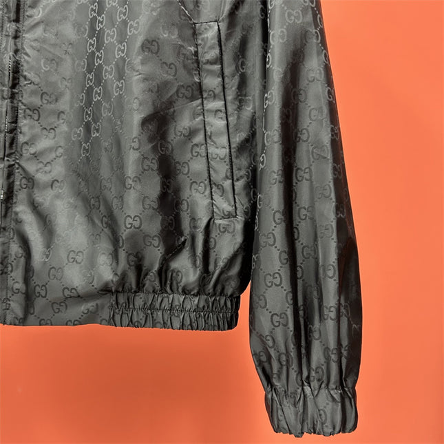 Gucci x Balenciaga Lightweight Windbreaker – Black GG Monogram