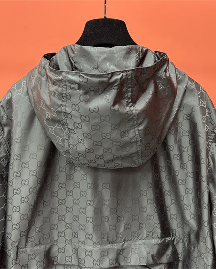 Gucci x Balenciaga Lightweight Windbreaker – Black GG Monogram
