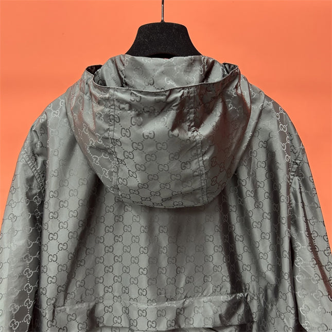 Gucci x Balenciaga Lightweight Windbreaker – Black GG Monogram
