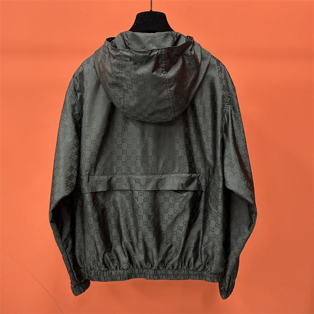 Gucci x Balenciaga Lightweight Windbreaker – Black GG Monogram