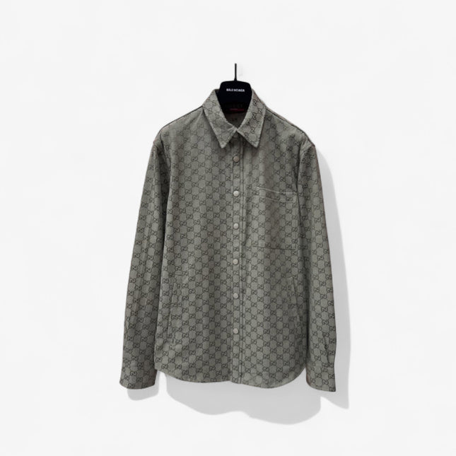 Gucci x Balenciaga Monogram Overshirt – Grey Edition