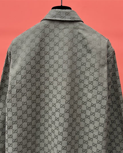 Gucci x Balenciaga Monogram Overshirt – Grey Edition