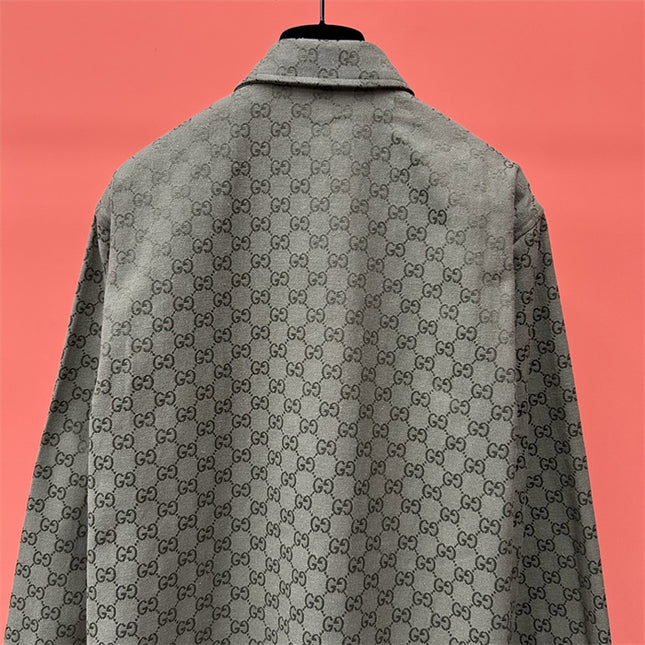 Gucci x Balenciaga Monogram Overshirt – Grey Edition
