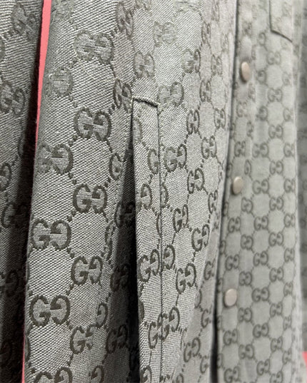 Gucci x Balenciaga Monogram Overshirt – Grey Edition