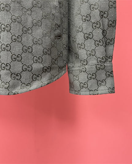 Gucci x Balenciaga Monogram Overshirt – Grey Edition