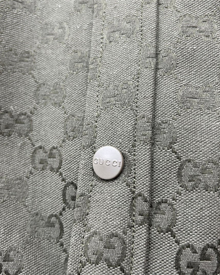 Gucci x Balenciaga Monogram Overshirt – Grey Edition