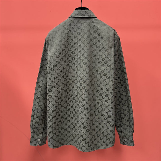 Gucci x Balenciaga Monogram Overshirt – Grey Edition