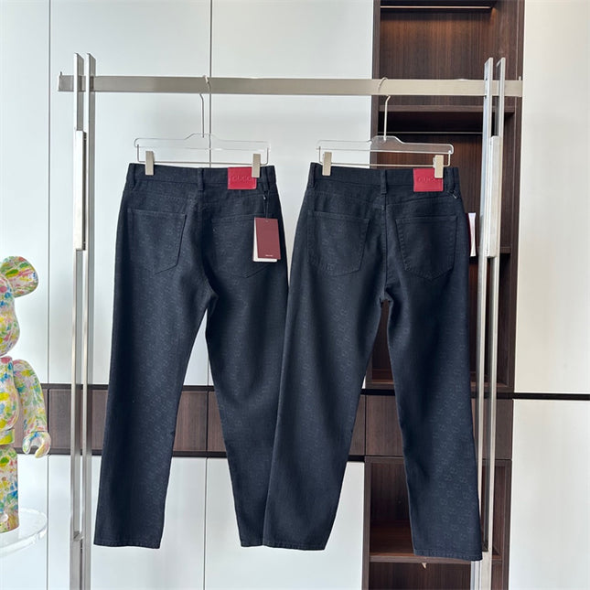 Gucci x Supreme Black GG Denim Jeans Pants