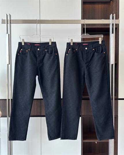 Gucci x Supreme Black GG Denim Jeans Pants