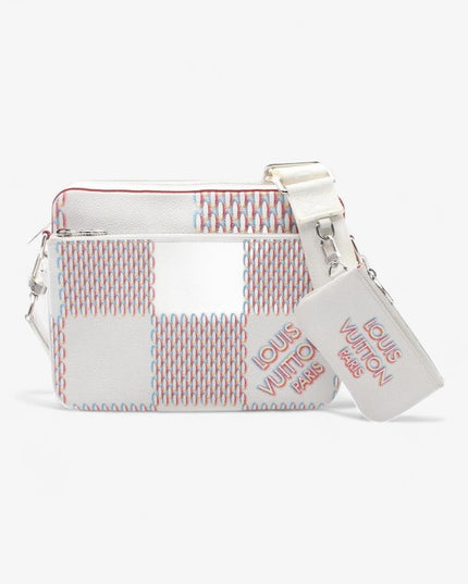 Louis Vuitton Damier Rush Trio Messenger Bag – White Multicolor Limited Edition