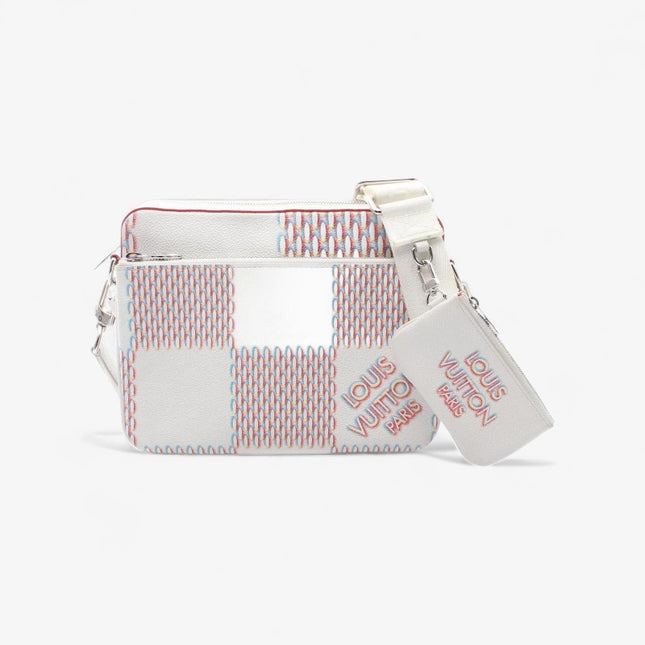 Louis Vuitton Damier Rush Trio Messenger Bag – White Multicolor Limited Edition