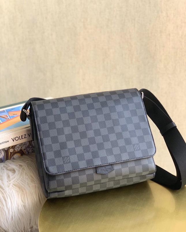 Louis Vuitton New Messenger Bag N40418 Durable Damier Graphite