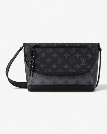 Louis Vuitton Pulse Messenger Bag M12681 - Tonal Black Leather Trim