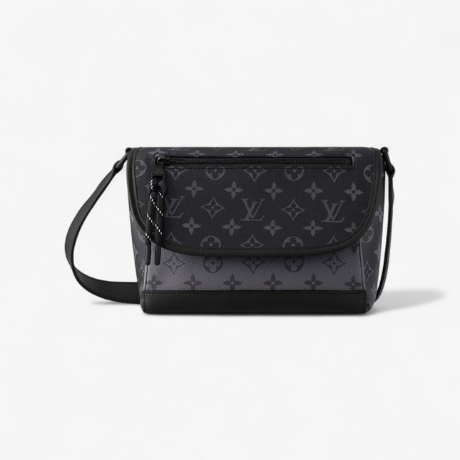 Louis Vuitton Pulse Messenger Bag M12681 - Tonal Black Leather Trim
