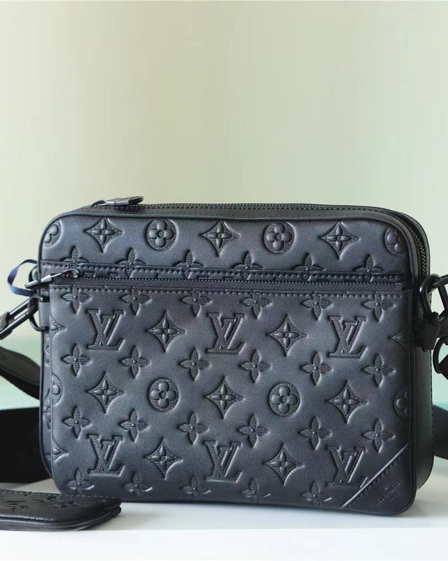 Louis Vuitton Trio Messenger Bag – Monogram Empreinte Navy