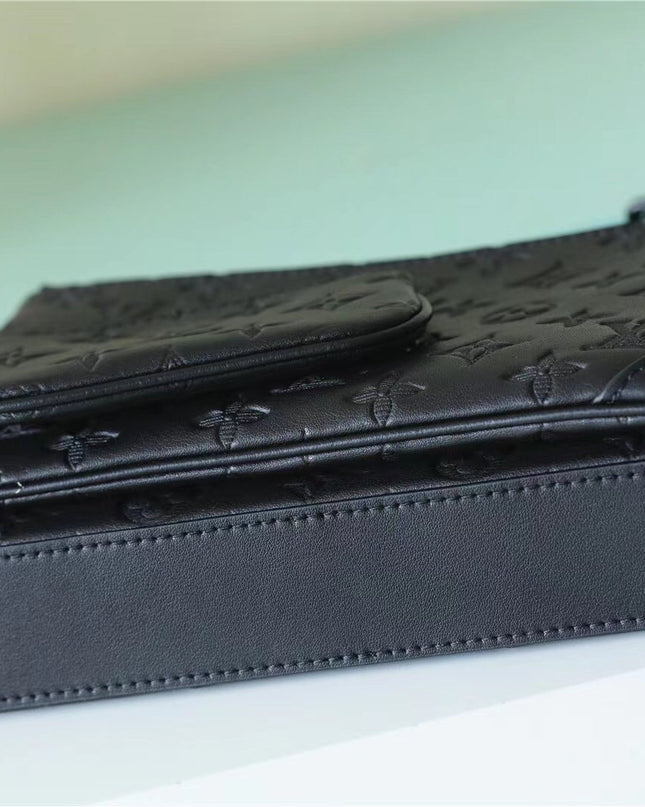 Louis Vuitton Trio Messenger Bag – Monogram Empreinte Navy