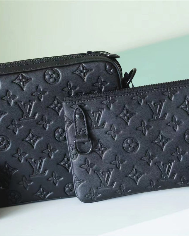 Louis Vuitton Trio Messenger Bag – Monogram Empreinte Navy